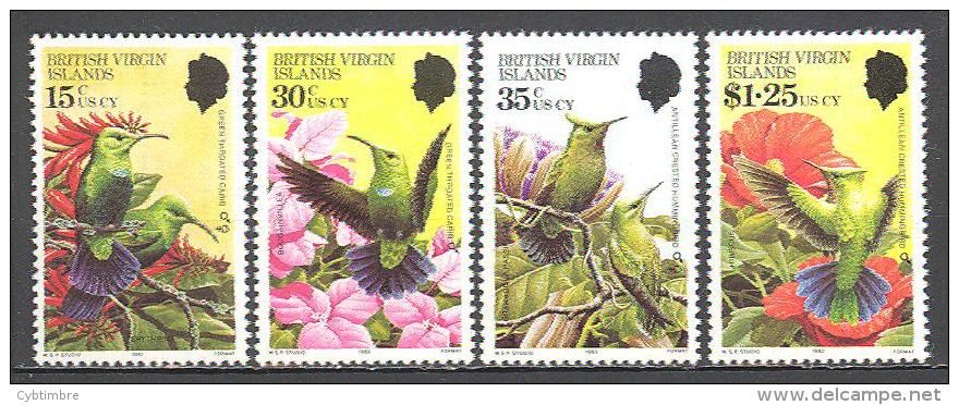 Vierges: Yvert N°428/31; Oiseaux; Birds; Vögel; Oiseaux Mouches; - British Virgin Islands