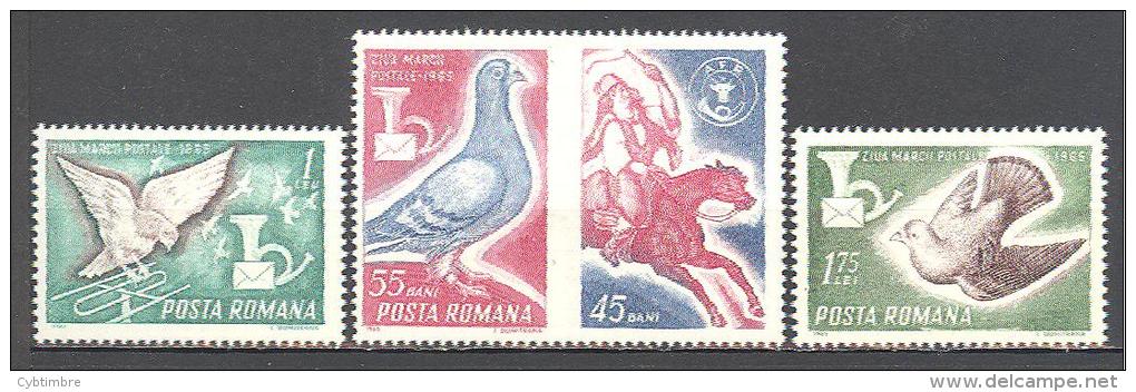 Roumanie: Yvert N° 2167/9**;MNH; Oiseaux; Birds; Vögel; Pigeon Voyageur - Unused Stamps