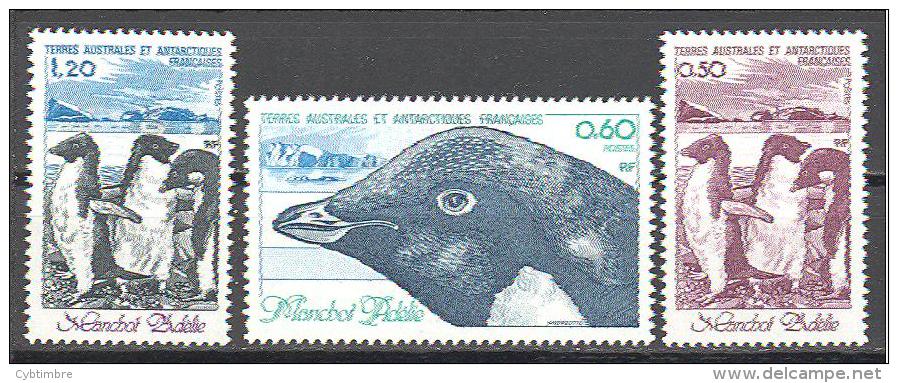 T.a.a.f.: Yvert N°86/8**; MNH; Oiseau;birds; Vögel; Manchot - Neufs