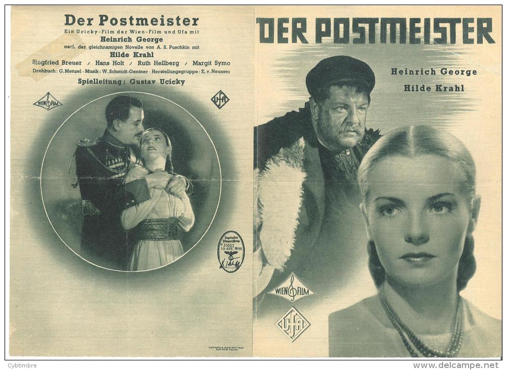 Allemagne: Livret De Présentation Du Film "Der Postmeister"; Voir Les 2 Scans - Programmes