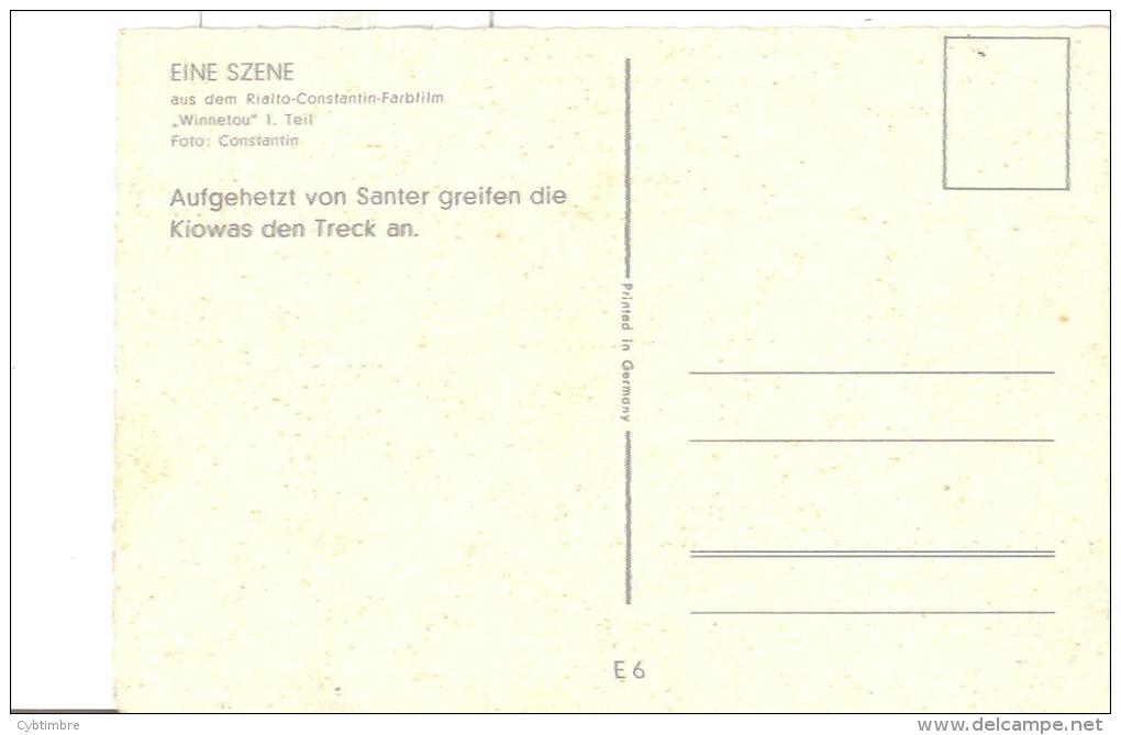 Allemagne: Carte Postale,  Eine Szene Aus Dem Rialto Constantin Farbfilm  Winnetou; Indiens à Cheval; Voir Les 2 Scans - Acteurs