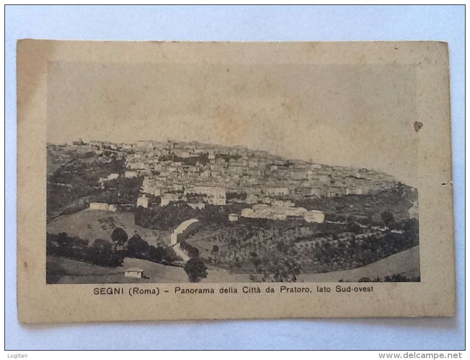 CARTOLINA   SEGNI  ROMA  PANORAMA DELLA CITTA'DA PRATORO, LATO SUD OVEST  NON VIAGGIATA - Mehransichten, Panoramakarten