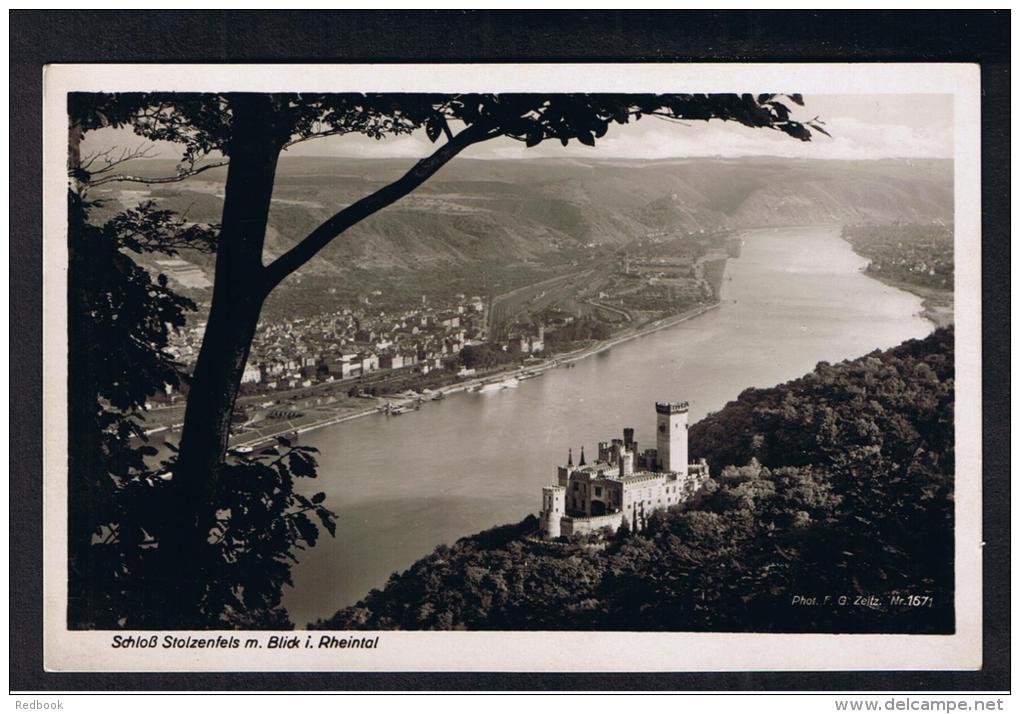 RB 935 - Real Photo Postcard - Schloss Stolzenfels M. Blick I. Rheintal Germany - Rheinland - Altri & Non Classificati