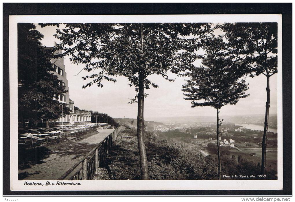 RB 935 - Real Photo Postcard - Koblenz Bl.v. Rittersturz Germany - Rheinland - Koblenz