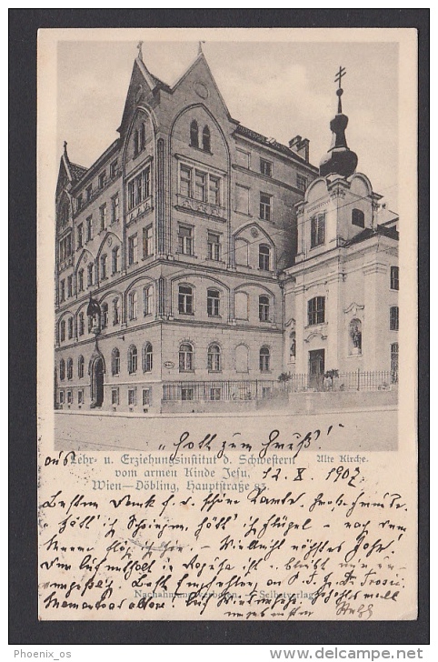 AUSTRIA - Wien, Dobling - Erziehungsinstitut, Year 1902, No Stamps - Prater