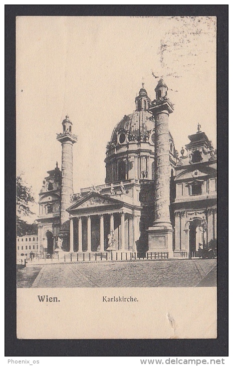 AUSTRIA - Wien, Karlskirche, Church, Year 1914, No Stamps - Museen