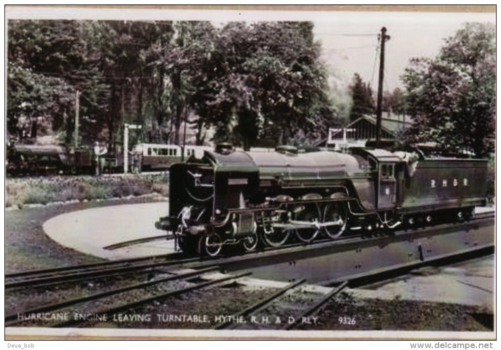 Miniature Railway Photo RH&DR Hurricane HYTHE Pacific Loco Old Postcard Image - Other & Unclassified