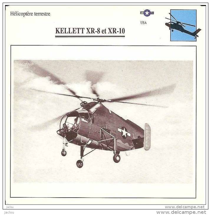 AVIATION FICHE TECHNIQUE HELICOPTERE TERRESTRE SCHEITZER 300 U.S.A REF 12078 - Airplanes