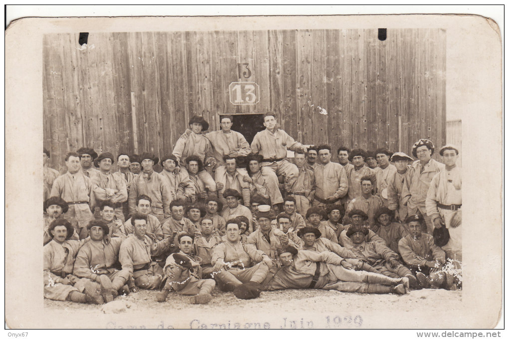 Carte Postale Photo Militaire Français - CARPIAGNE (Bouche Du Rhône) Chasseurs Alpins N° 2 -MAI 1930 - Régiments