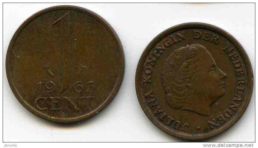 Pays-Bas Netherland 1 Cent 1963 KM 180 - 1948-1980: Juliana