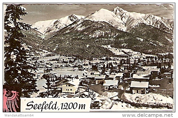 AK Skiparadies Seefeld, 1200 M Mehrbildkarte 4 Bilder Mit Wappen 25. 2. 1960 17 H DEEFELD (TIROL) H - Seefeld