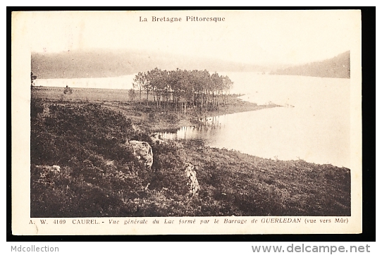 22 CAUREL / Vue Générale Du Lac Formé Par Le Barrage De Guerledan / - Caurel