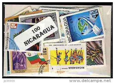 NICARAGUA Lot De 100 Timbres Tous Differents Neufs Et Oblitérés. Satisfaction Assurée - Nicaragua