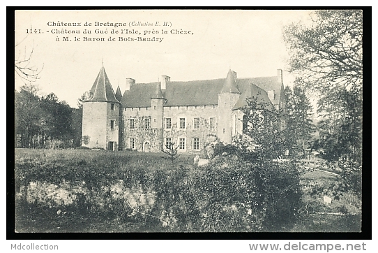 22 LA CHEZE / Château Du Gué De L'Isle à M. Le Baron De Bois Baudry / - La Chèze