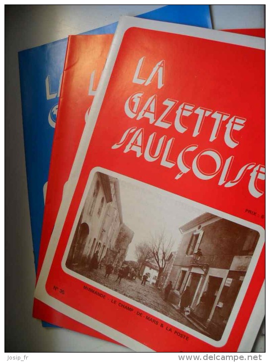 SAULCE/RHÔNE (Drôme): 3 N° LA GAZETTE SAULCOISE 1982-83 - Rhône-Alpes
