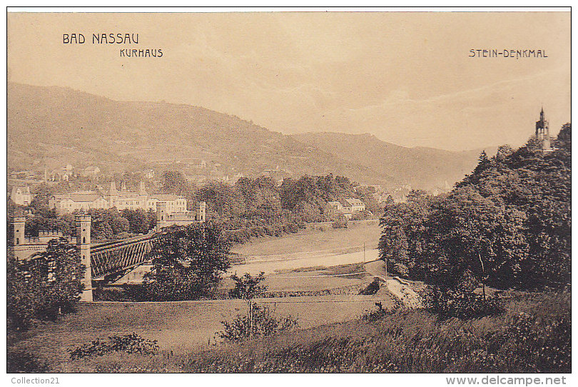 BAD NASSAU ... KURHAUS ... UND STEIN DENKMAL - Nassau