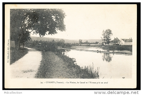 89 CHAMPS SUR YONNE / La Plaine Et Le Canal / - Champs Sur Yonne