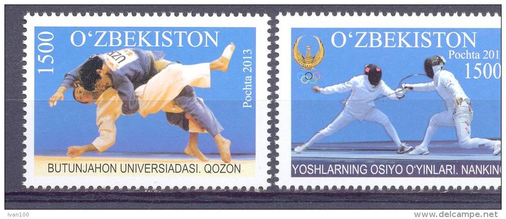 2013. Uzbekistan, Sport, The Asian Youth Games & World Students Games, 2v, Mint/** - Oezbekistan