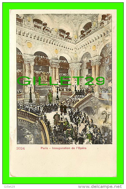 PARIS (75) - INAUGURATION DE L'OPÉRA - DOS NON DIVISÉ - - Altri Monumenti, Edifici