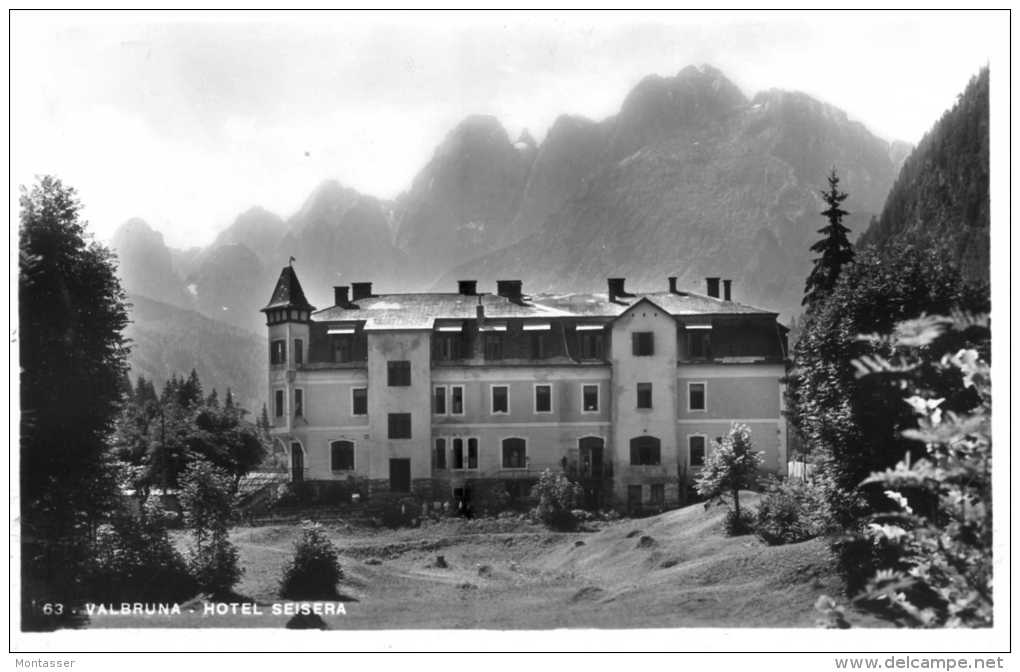 VALBRUNA (Udine). Albergo SAISERA.Vg. C/fr. Per TRIESTE 1955. - Udine