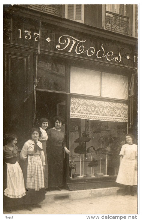 Carte Photo Marseille Magasin De Chapeaux - Canebière, Centre Ville