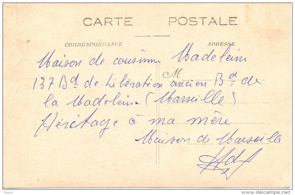 Carte Photo Marseille Magasin De Chapeaux - Canebière, Centre Ville