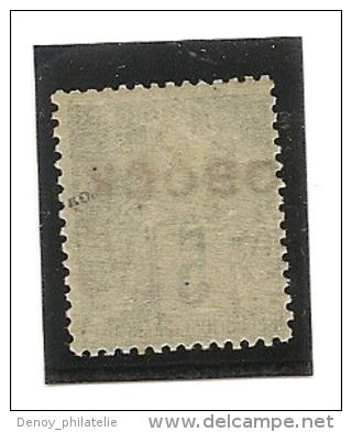 Obock - N° 13 , 5cts Vert Avec Charniére Légére * - Unused Stamps