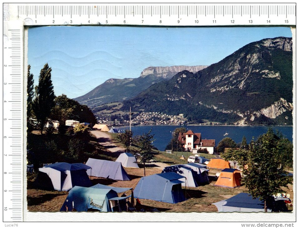 ANNECY -  Le Terrain De Camping - Panorama Sur VEYRIER - Le Mont Veyrier Et Le Parmelan - Annecy