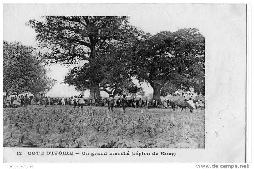 Afrique     Côte D'Ivoire   Un Marché  Région De Kong   (voir Scan) - Côte-d'Ivoire