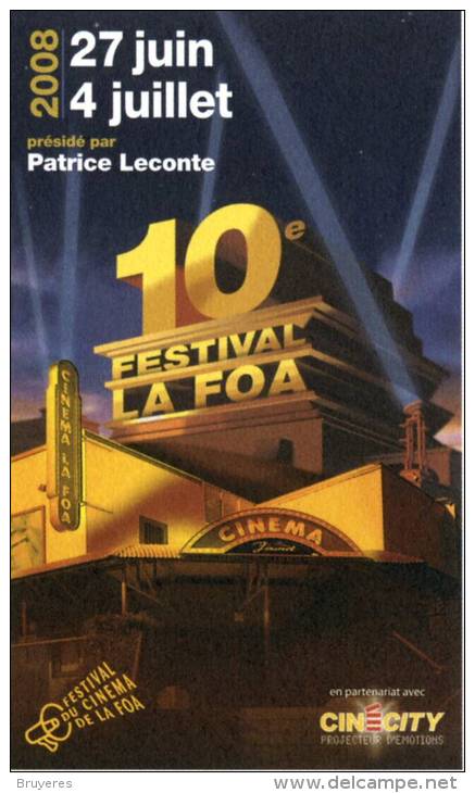 PAP De 2008 Avec Timbre "Cagou Bleu Type Lavergne" Et Illust. "10e Festival Du Cinéma De La Foa" - Prêt-à-poster