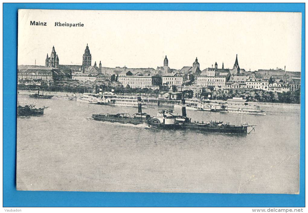 CP, Allemagne, MAINZ RHEINPARTIE, Voyagé En 1921 - Mainz