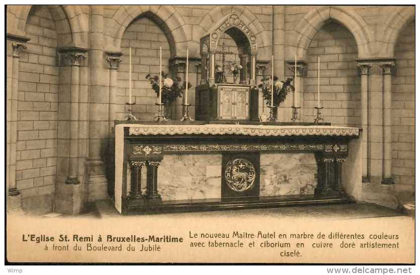 Molenbeek - Eglise St Rémy : Le Nouveau Maitre Autel /  Bd Du Jubilé - Molenbeek-St-Jean - St-Jans-Molenbeek