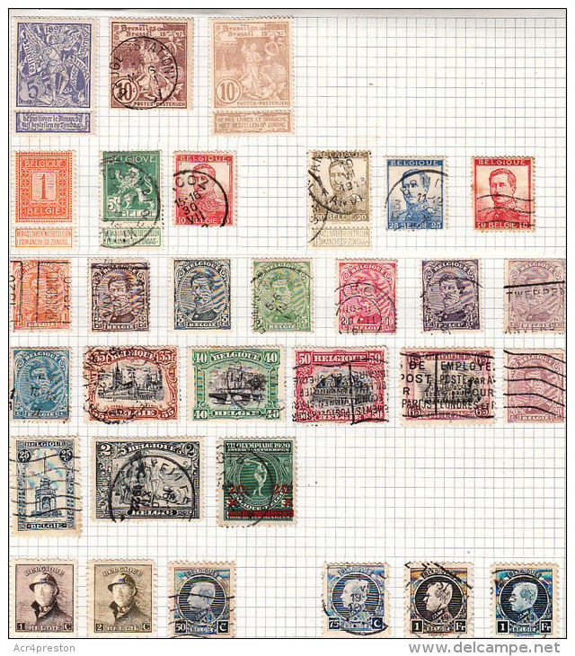 O0020 BELGIUM, TO CLEAR, Dealer's Lot Of 300+ Belgian Stamps  (6 Pics) - Sammlungen