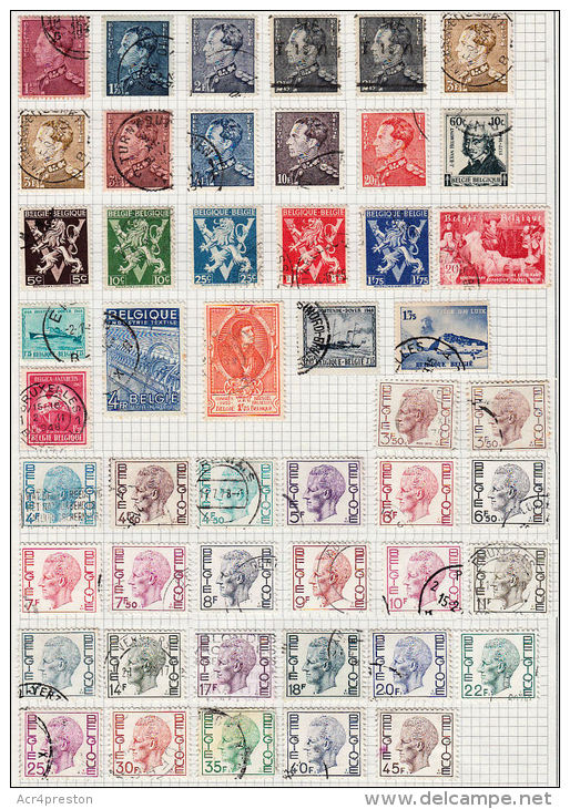 O0020 BELGIUM, TO CLEAR, Dealer's Lot Of 300+ Belgian Stamps  (6 Pics) - Sammlungen