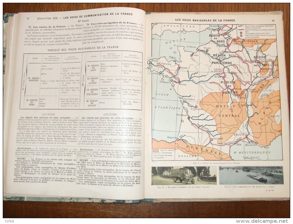Livre De Géographie 1926 Cours Moyen Gallouedec Et Maurette - 6-12 Years Old