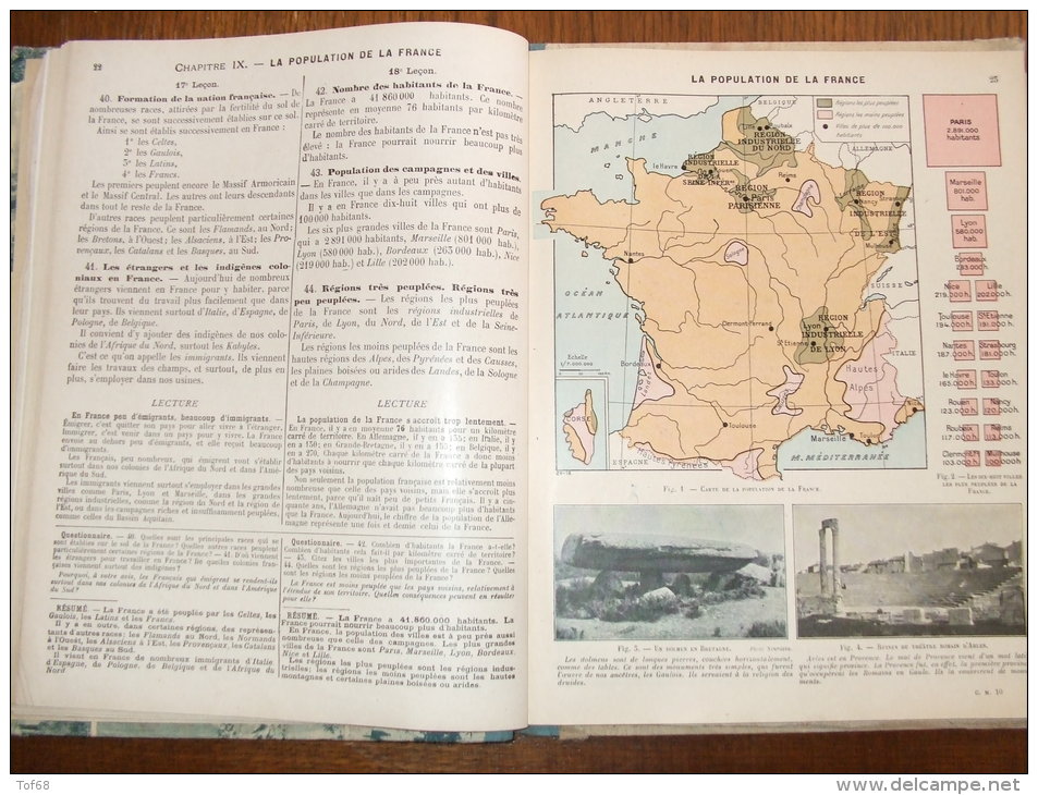 Livre De Géographie 1926 Cours Moyen Gallouedec Et Maurette - 6-12 Ans