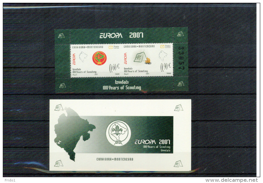 Montenegro 2007 Europa Cept  MH / Booklet  Postfrisch / MNH - 2007