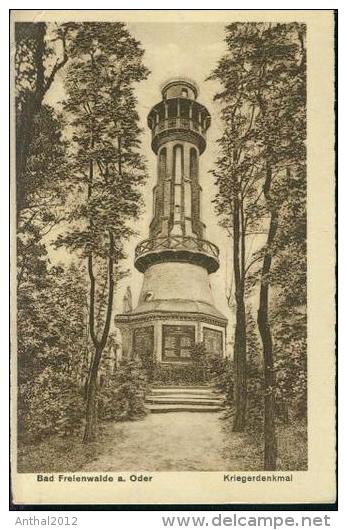 Bad Freienwalde Oder Kriegerdenkmal Turm Sw 27.6.1927 - Bad Freienwalde