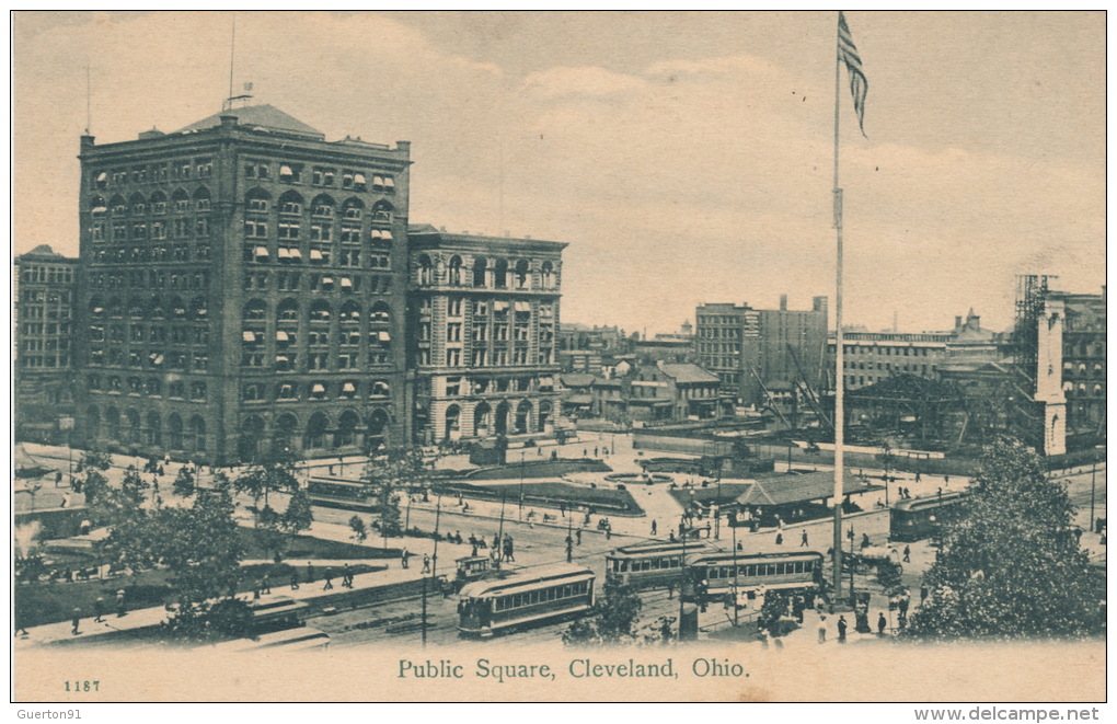 ( CPA ÉTATS UNIS )  OHIO  /  CLEVELAND  /  Public Square  - - Cleveland