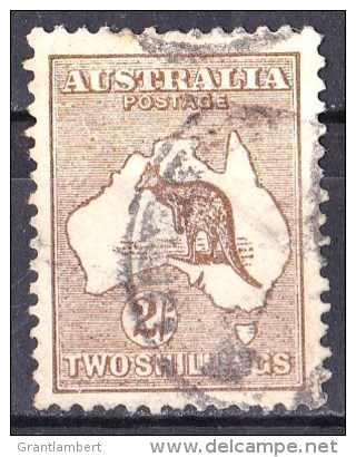 Australia 1913 Kangaroo 1st Wmk 2 Shillings Used - Oblitérés