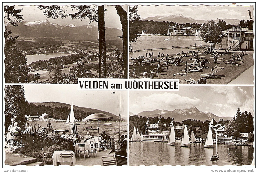 AK VELDEN Am WÖRTHERSEE Mehrbildkarte 4 Bilder 23. XI. 1961 11H 30 VELDEN ( WÖRTHERSEE) - Velden