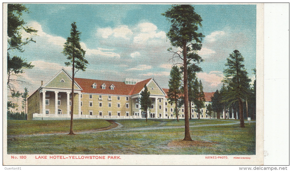 ( CPA ÉTATS UNIS )  YELLOWSTONE PARK  /  LAKE HÔTEL  - - Yellowstone