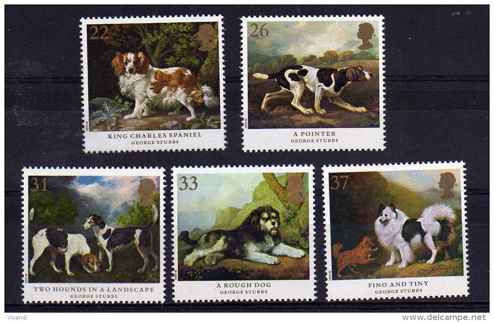 Great Britain - 1991 - Dog Paintings By George Stubbs - MNH - Neufs