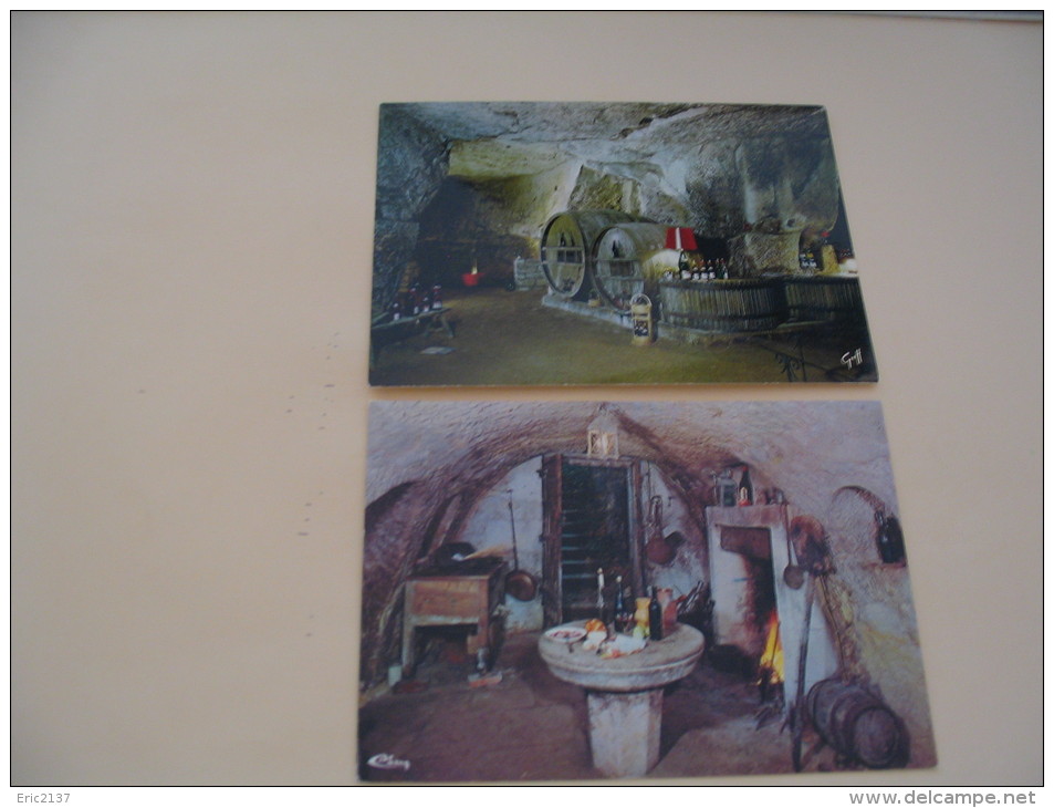 2 CARTES CAVES DU VAL DE LOIRE.... - Other & Unclassified