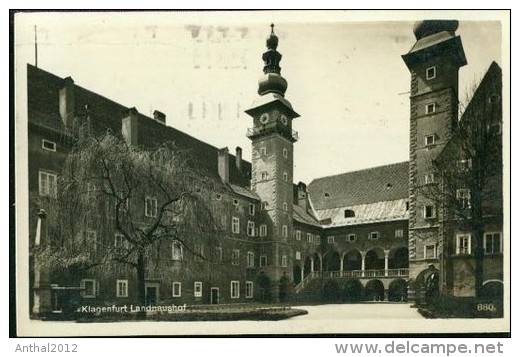 Klagenfurt Kärnten Österreich Landhaushof Innenhof Turm Kirche 25.7.1932 - Klagenfurt