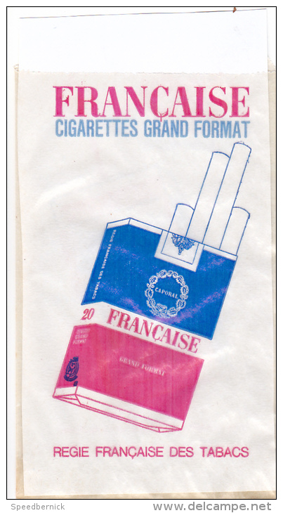 Pochette, Sac Publicitaire Tabac Cigarettes Française, Caporal -allumettes Salon Sagittaire - Papier Cristal - 9x15cm - Autres & Non Classés