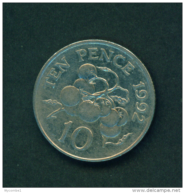 GUERNSEY - 1992 10p Circ. - Guernsey