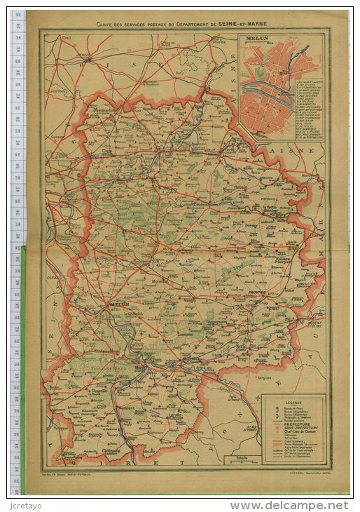 Almanach Des Postes Et Télégraphes De  1953, Dept Seine Et Marne 77 - Grand Format : 1941-60
