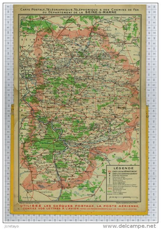 Almanach Des Postes Et Télégraphes De  1955, Dept Seine Et Marne 77 - Big : 1941-60