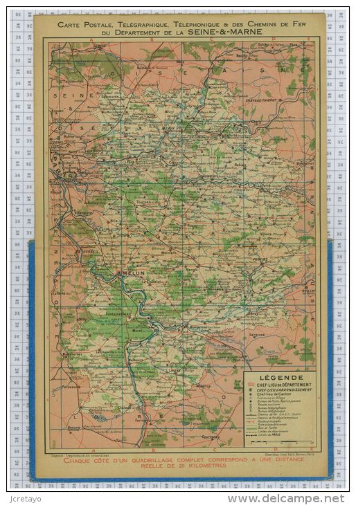 Almanach Des PTT De  1960, Dept Seine Et Marne 77 - Big : 1941-60